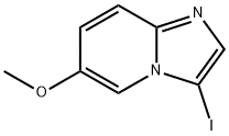 3-碘-6-甲氧基咪唑并[1,2-A]吡啶 结构式
