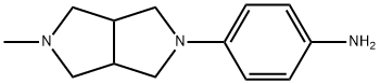 4-(六氢-5-甲基吡咯并[3,4-C]吡咯-2(1H)-基)苯胺 结构式
