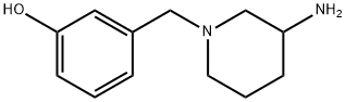 3-[(3-氨基哌啶-1-基)甲基]苯酚二盐酸盐 结构式