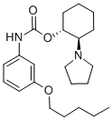 [(2R)-2-pyrrolidin-1-ylcyclohexyl] N-(3-pentoxyphenyl)carbamate 结构式