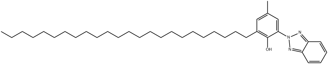 2-(2H-苯并三唑-2-基)-4-甲基-6-二十四烷基苯酚 结构式