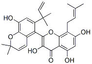 2-[6-(1,1-Dimethyl-2-propenyl)-8-hydroxy-2,2-dimethyl-2H-1-benzopyran-5-yl]-3,5,7-trihydroxy-8-(3-methyl-2-butenyl)-4H-1-benzopyran-4-one 结构式