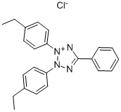 2,3-双-(4-乙苯基)-5-苯基氯化四氮唑 结构式