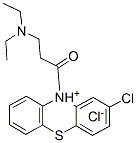 2-chloro-10-[3-(diethylamino)propionyl]-10H-phenothiazinium chloride 结构式