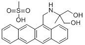 1,3-Propanediol, 2-methyl-2-((5-naphthacenylmethyl)amino)-, methanesul fonate (salt) 结构式