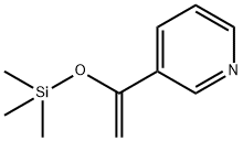 1-TRIMETHYLSILYLOXY-1-(3-PYRIDYL)-ETHENE 结构式