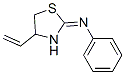 N-(4-vinyl-1,3-thiazolidin-2-ylidene)phenylamine 结构式