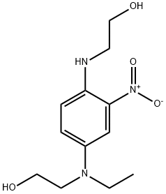 Ethanol, 2-4-ethyl(2-hydroxyethyl)amino-2-nitrophenylamino- 结构式