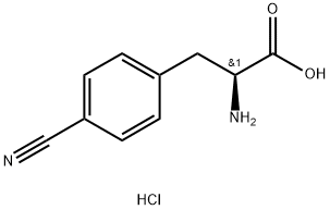4-氰基-L-苯丙氨酸单盐酸盐 结构式