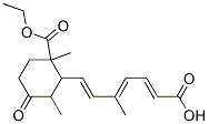 5-methyl-7-(2,6-dimethyl-6-ethoxycarbonyl-3-oxo-1-cyclohexyl)-2,4,6-heptatrienoic acid 结构式