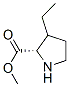 Proline, 3-ethyl-, methyl ester (9CI) 结构式