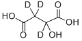 DL-苹果酸-2,3,3-D3 结构式