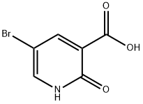 5-溴-2-羟基烟酸 结构式