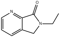 6-乙基-5,6-二氢-7H-吡咯并[3,4-B]吡啶-7-酮 结构式