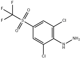 2,6-Dichloro-4-(trifluoromethylsulfonyl)phenylhydrazine