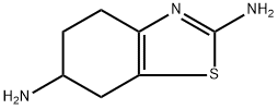 2,6-二氨基-4,5,6,7-四氢苯并噻唑 结构式