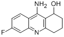 1,2,3,4-Tetrahydro-9-amino-6-fluoro-1-acridinol 结构式