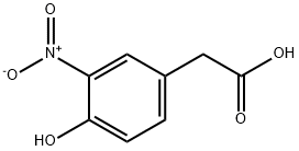 4-羟基-3-硝基苯乙酸 结构式