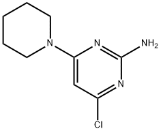 4-氯-6-哌啶-1-基-嘧啶-2-基胺 结构式