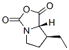 1H,3H-Pyrrolo[1,2-c]oxazole-1,3-dione,7-ethyltetrahydro-,(7S-cis)-(9CI) 结构式