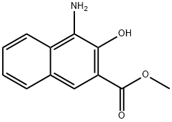 1-AMINO-2-HYDROXY-NAPHTALENE-3-CARBOXYLIC ACID METHYL ESTER 结构式