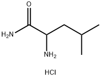 DL-亮氨酰胺盐酸盐 结构式