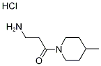 3-Amino-1-(4-methyl-1-piperidinyl)-1-propanonehydrochloride 结构式