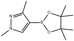 1,3-二甲基-1H-吡唑-4-硼酸频那醇酯 结构式