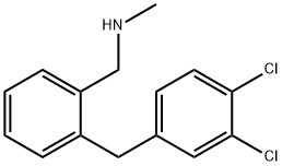 1-(2-(3,4-dichlorobenzyl)phenyl)-N-MethylMethanaMine 结构式