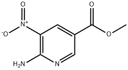 5-硝基-6-氨基烟酸甲酯 结构式