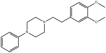 1-[2-(3,4-Dimethoxyphenyl)ethyl]-4-phenylpiperazine 结构式