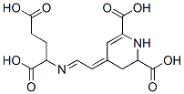 1,2,3,4-Tetrahydro-4-[2-[(1,3-dicarboxypropyl)imino]ethylidene]pyridine-2,6-dicarboxylic acid 结构式
