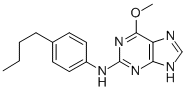 2-((4-Butylphenyl)amino)-6-methoxy-9H-purine 结构式