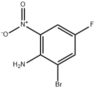 2-溴-4-氟-6-硝基苯胺 结构式