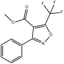 4-Isoxazolecarboxylicacid,3-phenyl-5-(trifluoromethyl)-,methylester(9CI) 结构式