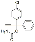 1-(p-Chlorophenyl)-1-phenyl-2-propyne-1-ol=carbamate 结构式
