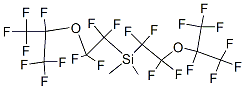 Dimethyl(bis(1,1,2,2-tetrafluoro-2-[1,2,2,2-tetrafluoro-1-(trifluorome thyl)ethoxy]ethyl))silane 结构式