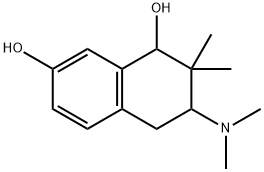 3-dimethylamino-2,2-dimethyl-7-hydroxy-1-tetralol 结构式