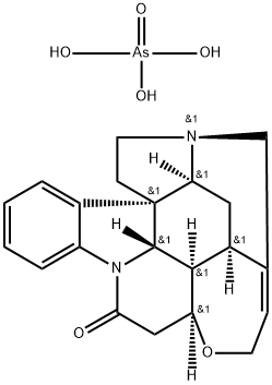 番木鳖碱砷酸盐 结构式