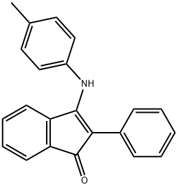 2-phenyl-3-(4-toluidino)-1H-inden-1-one 结构式