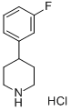 4-(3-氟苯基)哌啶盐酸盐 结构式