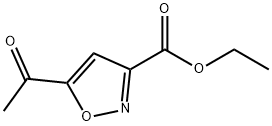 5-乙酰基异噁唑-3-羧酸乙酯 结构式