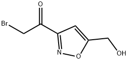 Ethanone, 2-bromo-1-[5-(hydroxymethyl)-3-isoxazolyl]- (9CI) 结构式