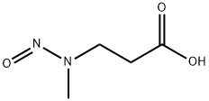 N-亚硝基-N-甲基-3-氨基丙酸 结构式