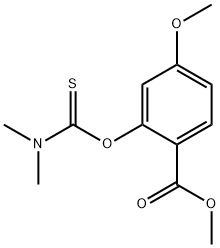 Methyl 2-[(dimethylcarbamothioyl)-oxy]-4-methoxybenzoate 结构式