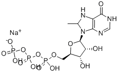 5′-三磷酸 7-甲基鸟苷 钠盐 结构式