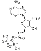 ALPHA,BETA-METHYLENEADENOSINE 5'-TRIPHOSPHATE LITHIUM SALT 结构式