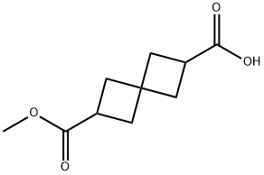 6-(甲氧基羰基)螺[3.3]庚烷-2-羧酸 结构式