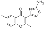 Chromone, 3-(2-aminothiazol-4-yl)-2,6-dimethyl- 结构式