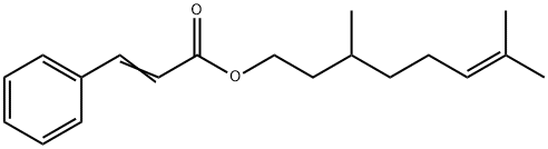 肉桂酸 3,7-二甲基-6-辛烯酯 结构式